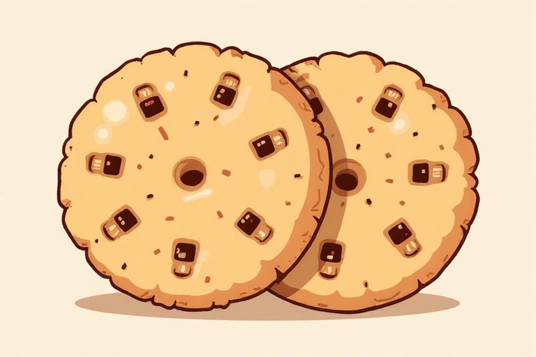 Illustration de biscuits informatiques