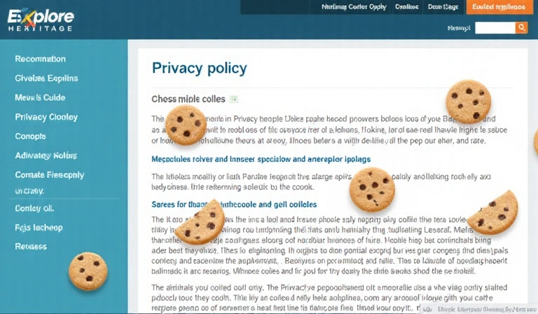 Illustration de cookies numériques voyageant à travers un navigateur web
